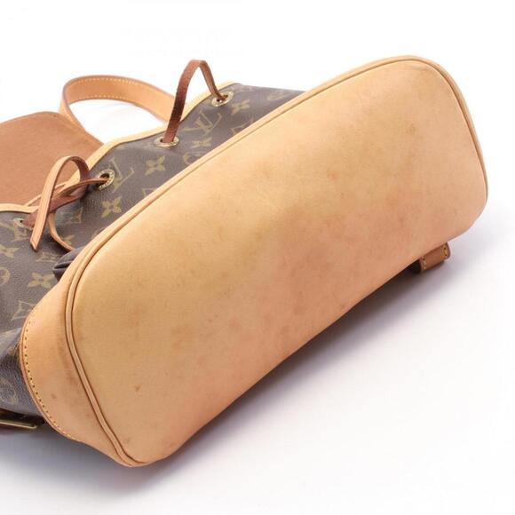 LOUIS VUITTON Brown Monogram Leather Backpack - Picture 10 of 10